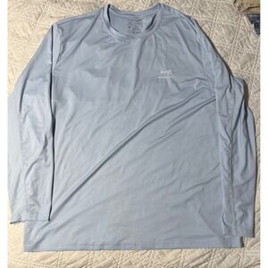Bassdash Mens 3XL Fishing Shirt Light Blue UPF 50+ Long Sleeve BG1001-LDF